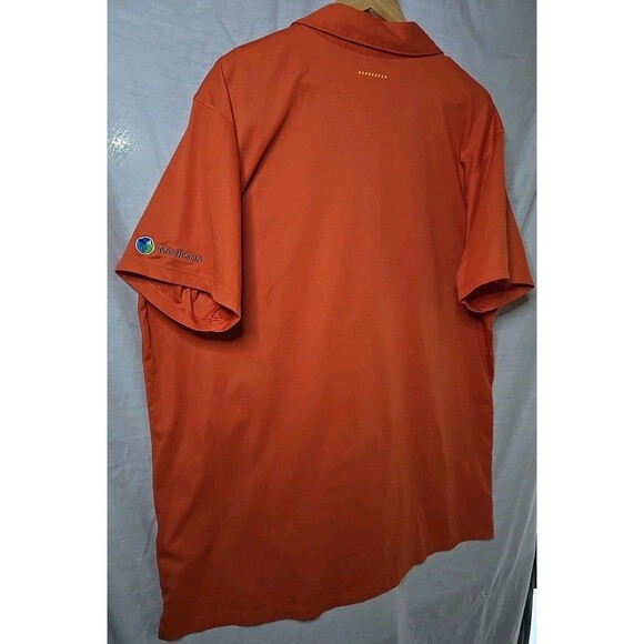 Ariat Rebar Foreman Matheson Polo Shirt, Men's Sz 3XL Tall, Orange/Rust - Picture 7 of 10